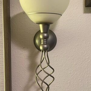 Partylite Grand Paragon Frosted Wall Sconce Gunmetal Retired